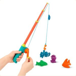B. toys Little Fisher's Kit Toddler Kids Magnetic Fishing Playset Toy
